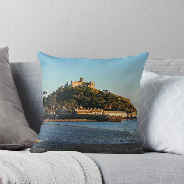 Item preview, Golden Light on St Michael’s Mount – Cornwall Coastal Landscape designed and sold by Rowena Ko.