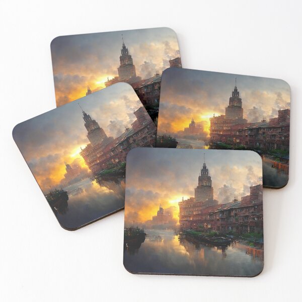 Item preview, Sunset Over Forgotten Cityscape designed and sold by Amr Siam.