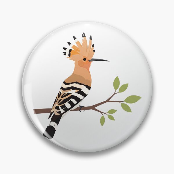 Item preview, The Eurasian Hoopoe - Minimalist Bird Art designed and sold by TheArtEngineer.
