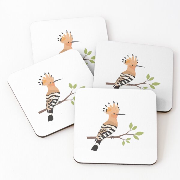 Item preview, The Eurasian Hoopoe - Minimalist Bird Art designed and sold by TheArtEngineer.