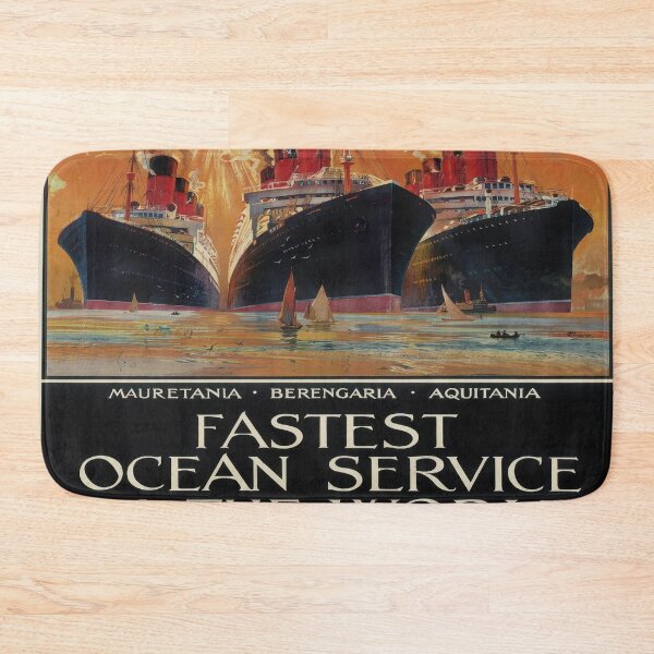 Item preview, CUNARD LINE VINTAGE ART designed and sold by MarkedArtPrints.