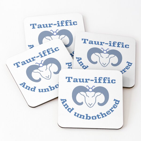 Item preview, Zodiac puns - taurus - taur-iffic and unbothered designed and sold by PixiePaletteP.