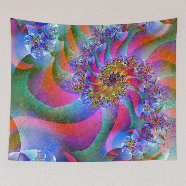 Item preview, Neon Vortex Bloom designed and sold by bloorose.