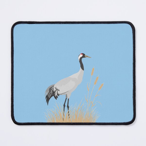 Item preview, The Common Crane - Minimalist Bird Art designed and sold by TheArtEngineer.