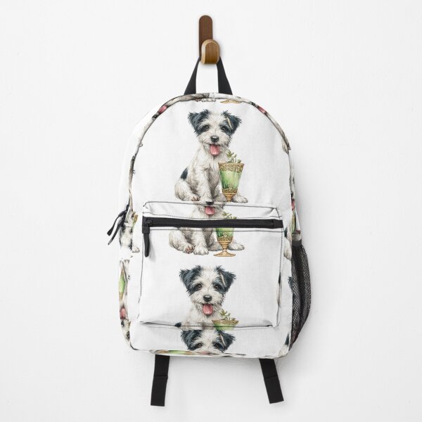 Item preview, Funny Dog Illustration with Vintage Drink designed and sold by olenapetol.