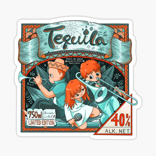 Item preview, Stylized Tequila Label designed and sold by Kanoka Art.