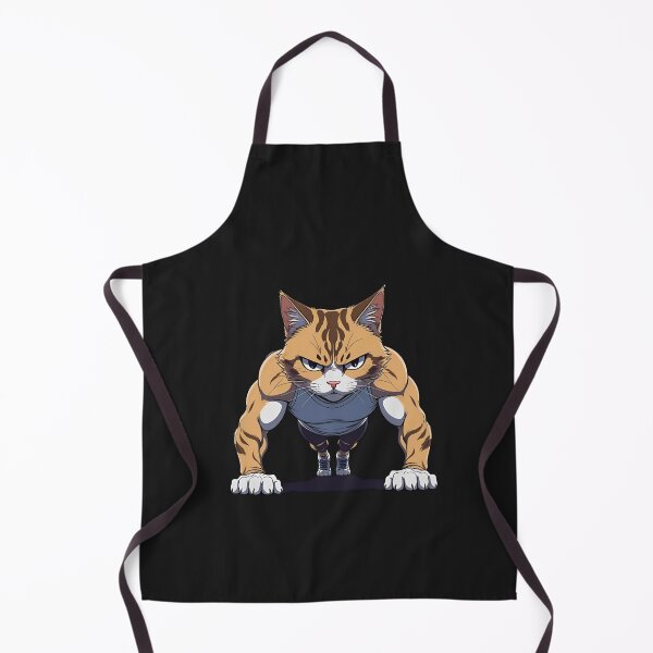 Item preview, Workout Cat Doing Push-Ups – Funny Fitness Cat with Serious Face designed and sold by ColorSplash123.