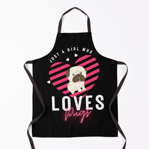 Item preview, Just a Girl Who Loves Pugs – Cute Dog Lover Gift designed and sold by GreenStardust.