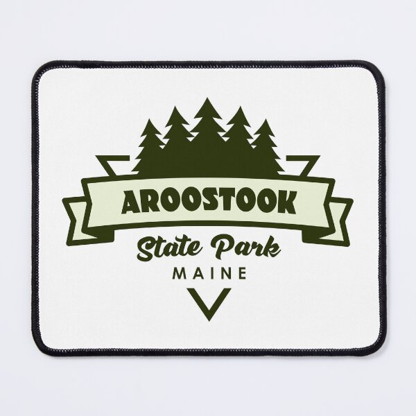 Item preview, Aroostook State Park Maine Trees And Ribbon designed and sold by bivenart.