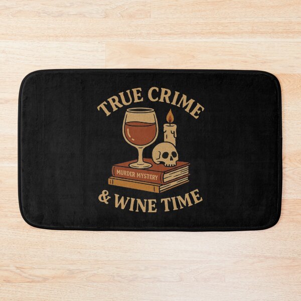 Item preview,  True Crime and Wine Time Books Skull Candle Design designed and sold by Giggle Gear.