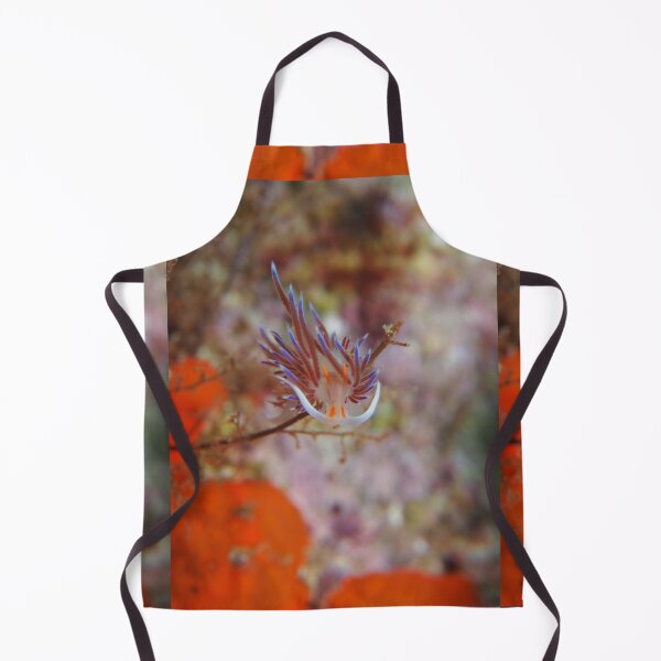 Item preview, Portrait of a Hervia nudibranch balancing on a small algae designed and sold by Elep-uwp.