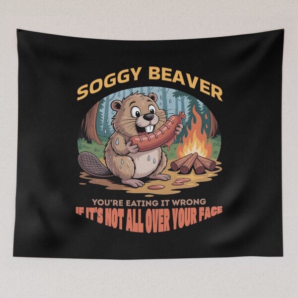 Item preview, Funny Beaver Bbq Lover Summer Party Camping designed and sold by Zayavca.
