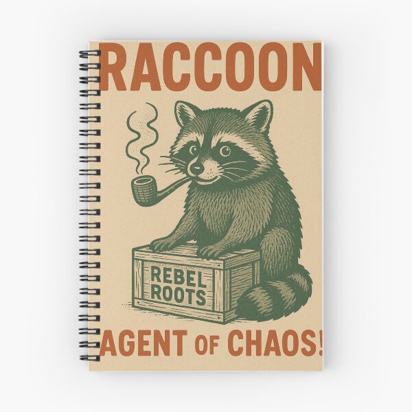 Item preview, Retro Poster Punk Raccoon Vintage designed and sold by Wild Blood Designs.