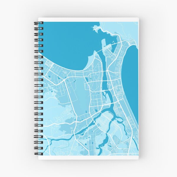 Item preview, Da Nang Map Blue & White  designed and sold by mapsmuse.