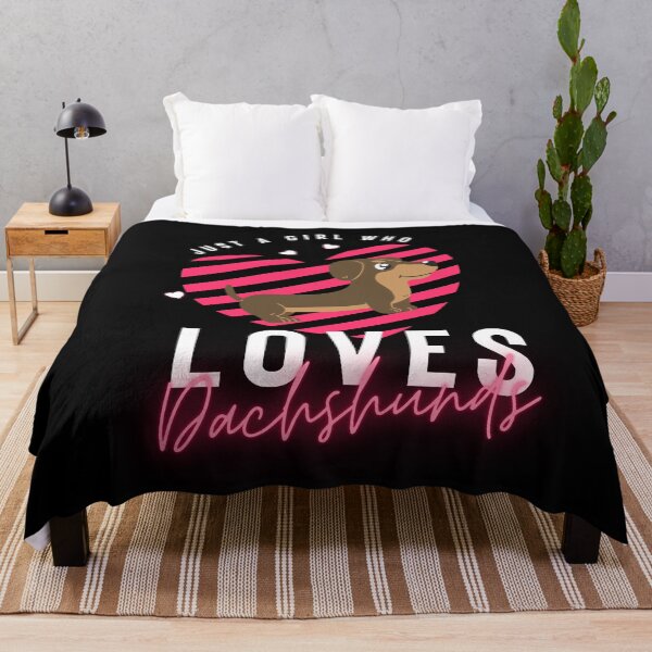 Item preview, Just a Girl Who Loves Dachshunds– Cute Dog Lover Gift designed and sold by GreenStardust.