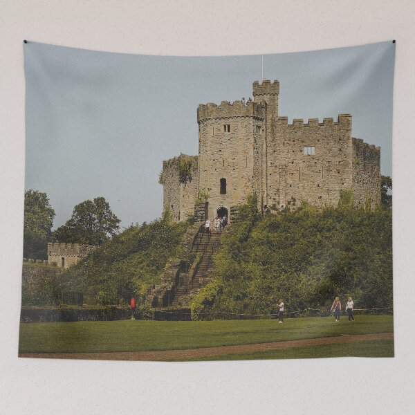 Item preview, Beneath the Flag – Cardiff Castle on the Hill designed and sold by Rowena Ko.