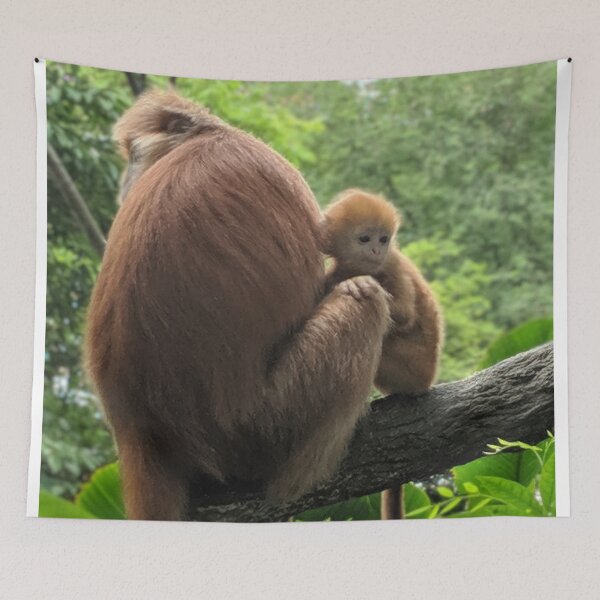 Item preview, Monkey Mom and Baby designed and sold by TheStoreyArts.