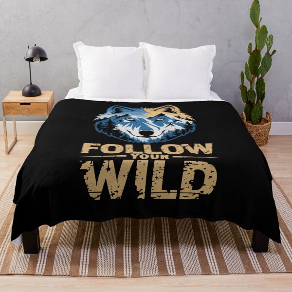 Item preview, Follow Your Wild Wolf Adventure Spirit Motivational Design designed and sold by yoddel.