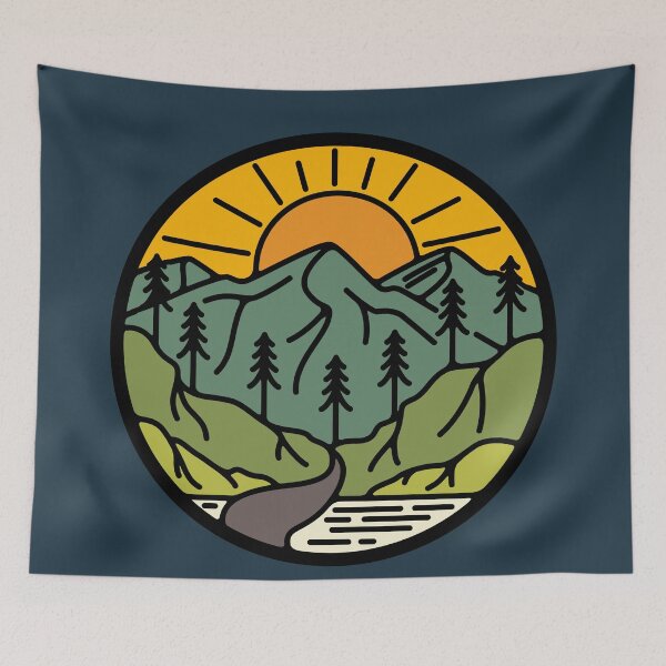 Item preview, Mountains - nature therapy designed and sold by PeachyLitchi.