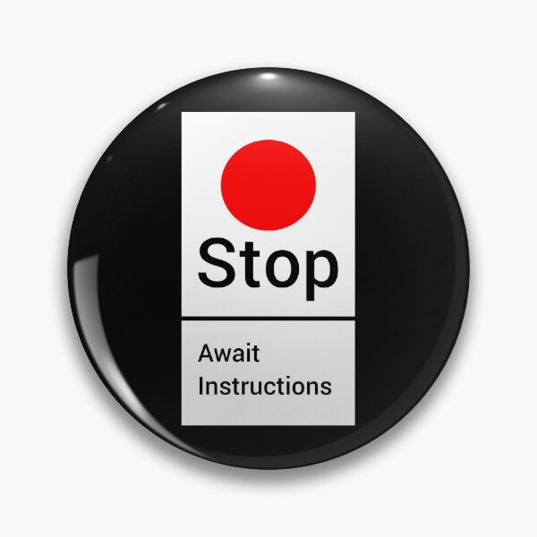 Item preview, British rail stop sign 1 designed and sold by TrainFanatic.