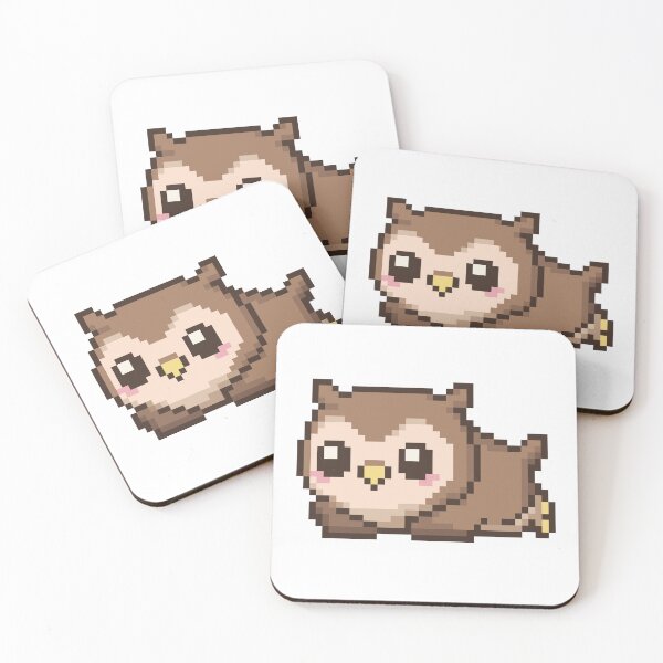 Item preview, Tiny Pixel Owl – Snug Lounger designed and sold by retro_pixel.
