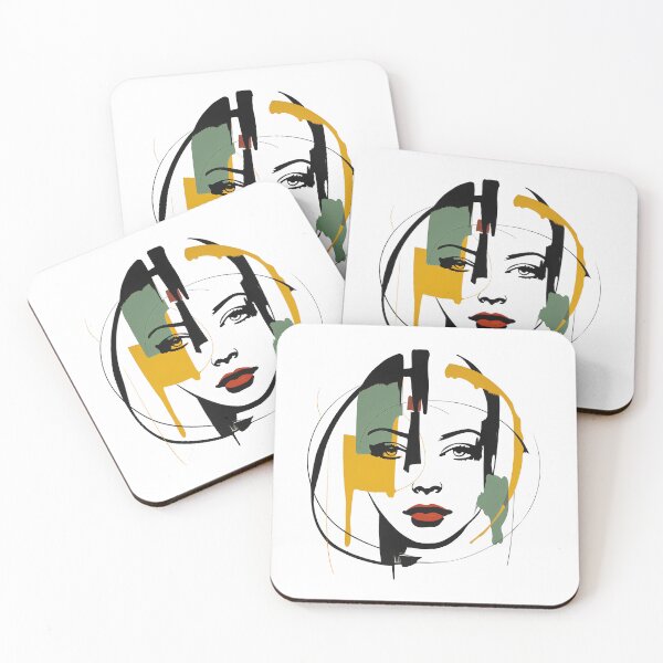 Item preview, Abstract Expressionist Portrait With Color Blocks designed and sold by BGDSsusu.