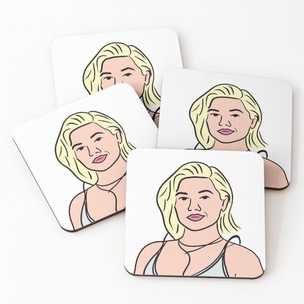Item preview, Florence Pugh Fan Art (white background) designed and sold by kwerkshop.