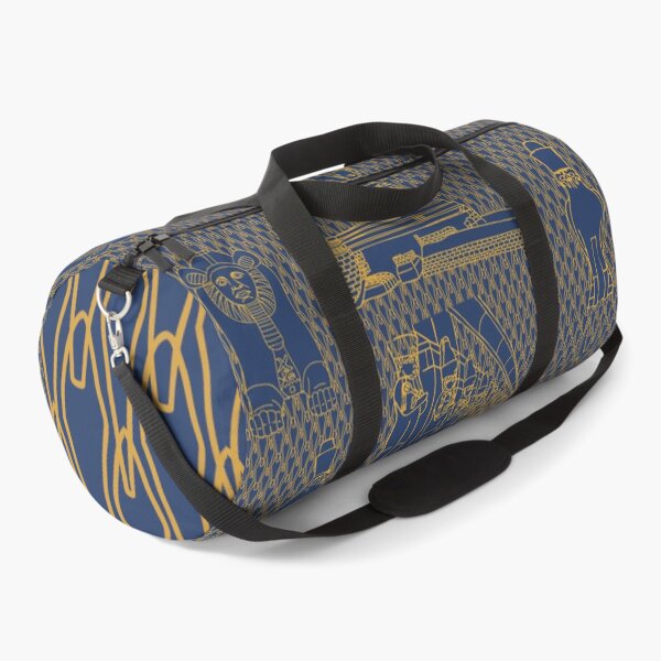 Item preview, A Scottish Physicist Holidays In Egypt blue bag designed and sold by maliapolsterart.