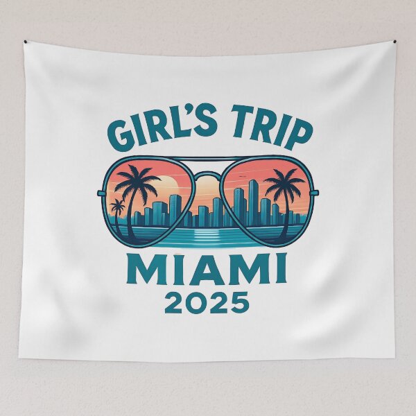 Item preview, Girl's Trip Miami 2025 – Palm Reflection Sunglasses designed and sold by Fragy72.
