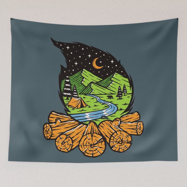 Item preview, Night Camping designed and sold by PeachyLitchi.