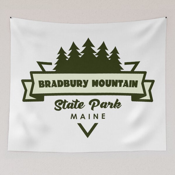 Item preview, Bradbury Mountain State Park Maine Trees And Ribbon designed and sold by bivenart.