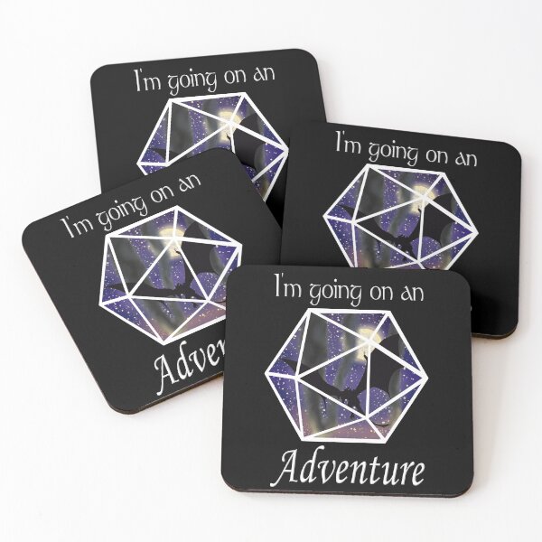 Item preview, I'm Going on an Adventure White Text Dragon designed and sold by Ivorycrow.