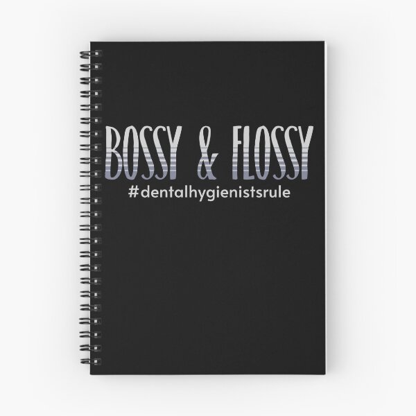 Item preview, Funny Dental Hygienist Bossy and Flossy Blue Black designed and sold by TackyTime.