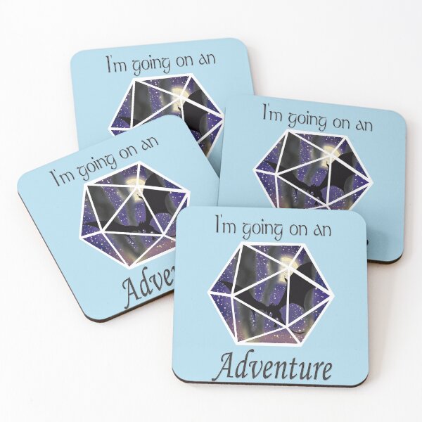 Item preview, I'm Going on an Adventure Black Text Dragon designed and sold by Ivorycrow.