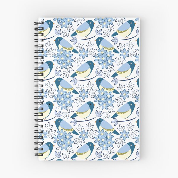 Item preview, Blue Songbird and Daisies in Sky Hues designed and sold by ImpalaMoon.