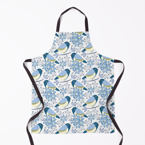 Item preview, Blue Songbird and Daisies in Sky Hues designed and sold by ImpalaMoon.