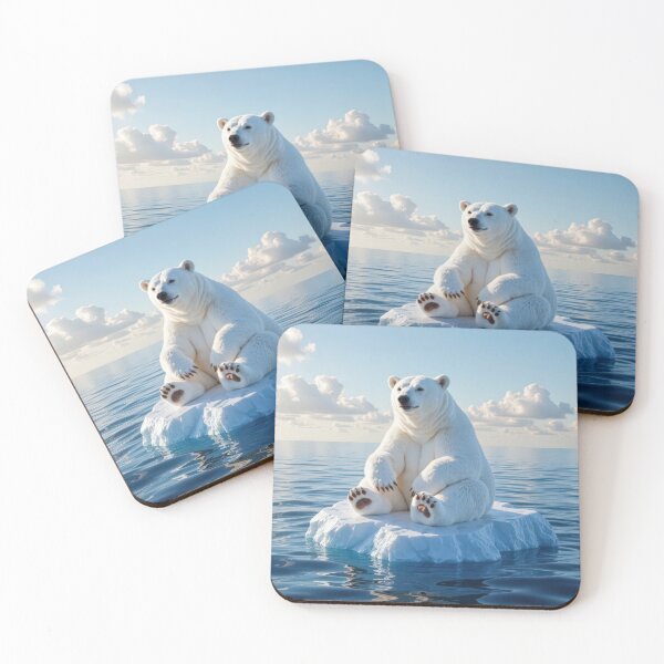 Item preview, Polar Bear Sitting On a Floating Ice Floe designed and sold by Maria Dryfhout.