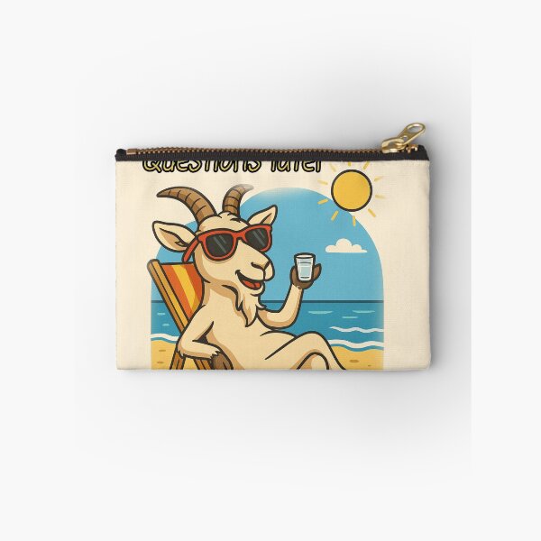 Item preview, "Raki First, Questions Later – Chill Goat Mode" designed and sold by EfraimFunArt.