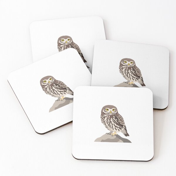 Item preview, The Little Owl - Minimalist Owl Art designed and sold by TheArtEngineer.