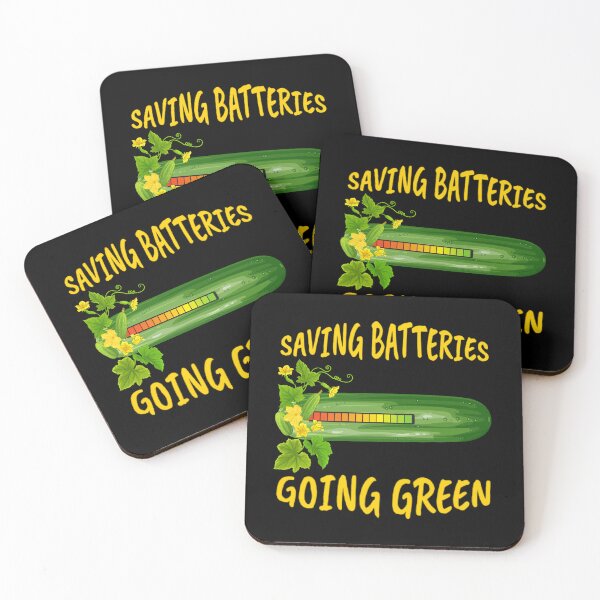 Item preview, Earth Day Funny Cucumber Saving Batteries Going Green Adult Humor  designed and sold by Zayavca.