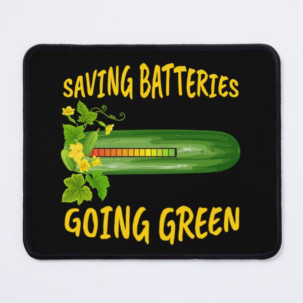 Item preview, Earth Day Funny Cucumber Saving Batteries Going Green Adult Humor designed and sold by Zayavca.