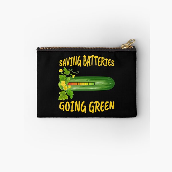 Item preview, Earth Day Funny Cucumber Saving Batteries Going Green Adult Humor  designed and sold by Zayavca.