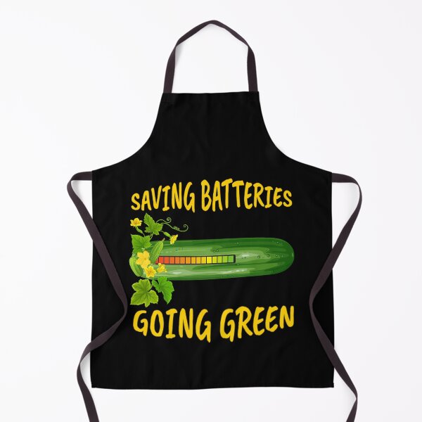 Item preview, Earth Day Funny Cucumber Saving Batteries Going Green Adult Humor designed and sold by Zayavca.