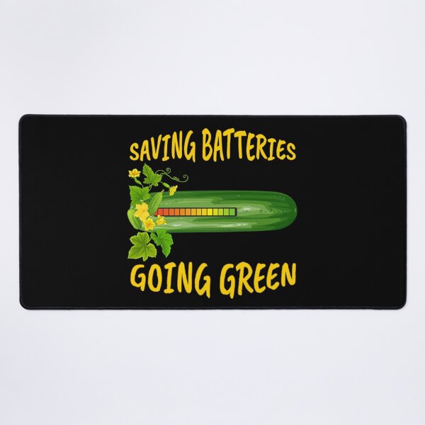 Item preview, Earth Day Funny Cucumber Saving Batteries Going Green Adult Humor designed and sold by Zayavca.