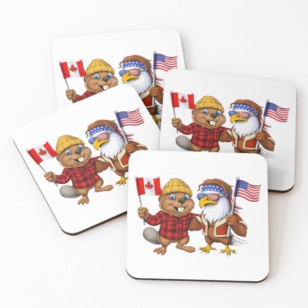 Item preview, Canadian Beaver American Bald Eagle designed and sold by underheaven.