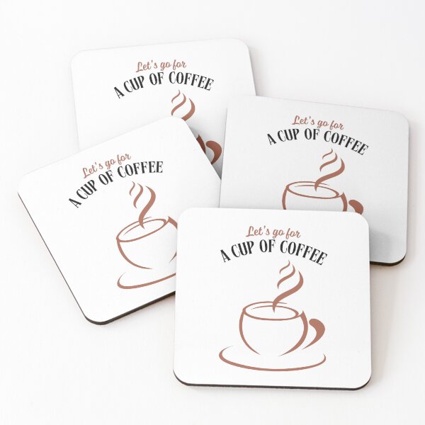 Item preview, Let's go for a cup of coffee, gift for girl, fany gift for a coffee lovers designed and sold by LittleD-Design.