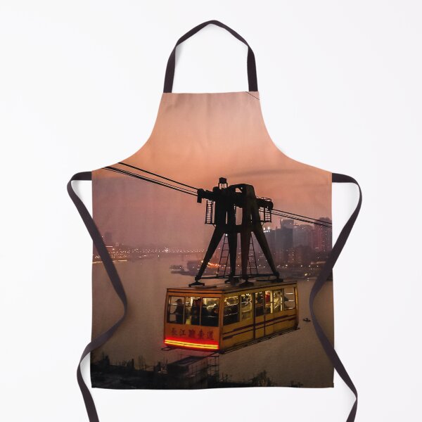 Item preview, Floating Above the River – Chongqing Cableway at Dusk designed and sold by Rowena Ko.