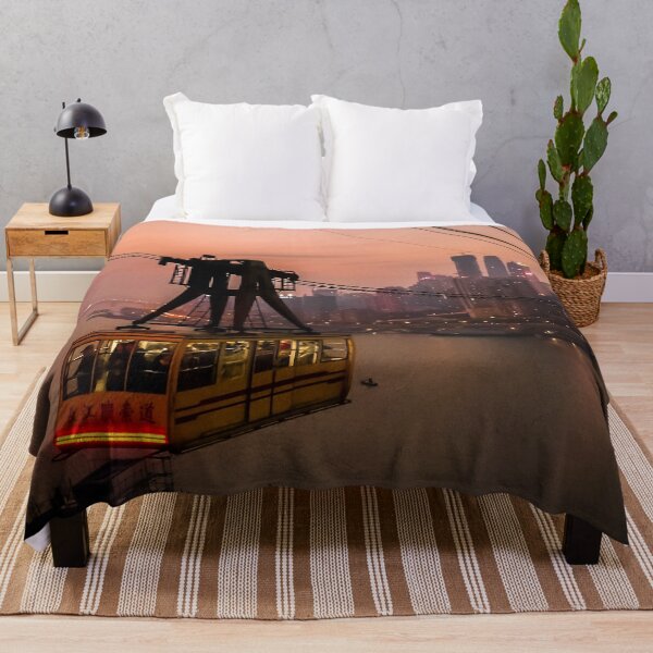 Item preview, Floating Above the River – Chongqing Cableway at Dusk designed and sold by Rowena Ko.