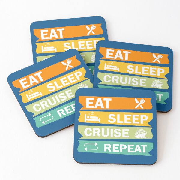 Item preview,  Eat Sleep Cruise Repeat. Funny Cruise Quote. Family Cruise. Cruise Lover designed and sold by DesignHouse07.