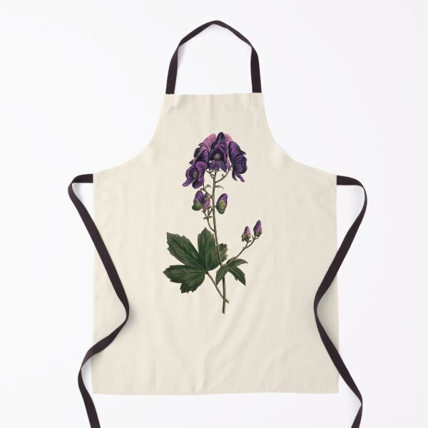 Item preview, Wolfsbane - Aconitum napellus, Vintage Botanical Illustration, Monkshood Plant Magic, Witches Herbs designed and sold by Larkwort.